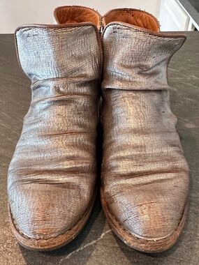 FIORENTINI + BAKER METALLIC ANKLE BOOTS – SIZE 38